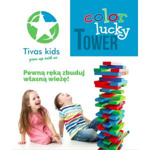 Color Lucky Tower - Kolorowa Wieża JENGA